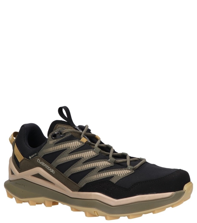 Lowa Lowa wandelschoen <span>LM311630-9948 Maddox Pro GTX Lo</span> 9948 Black/olive Lowa wandelschoen <span>LM311630-9948 Maddox Pro GTX Lo</span> LM311630-9948 Maddox Pro GTX Lo zwart - www.bremmerschoenen.pro - Bremmer Schoenen