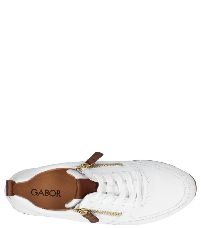 Gabor Gabor sneaker <span>83.411.24</span> 24 weiss/camel (gold) Gabor sneaker <span>83.411.24</span> 83.411.24 wit - www.bremmerschoenen.pro - Bremmer Schoenen