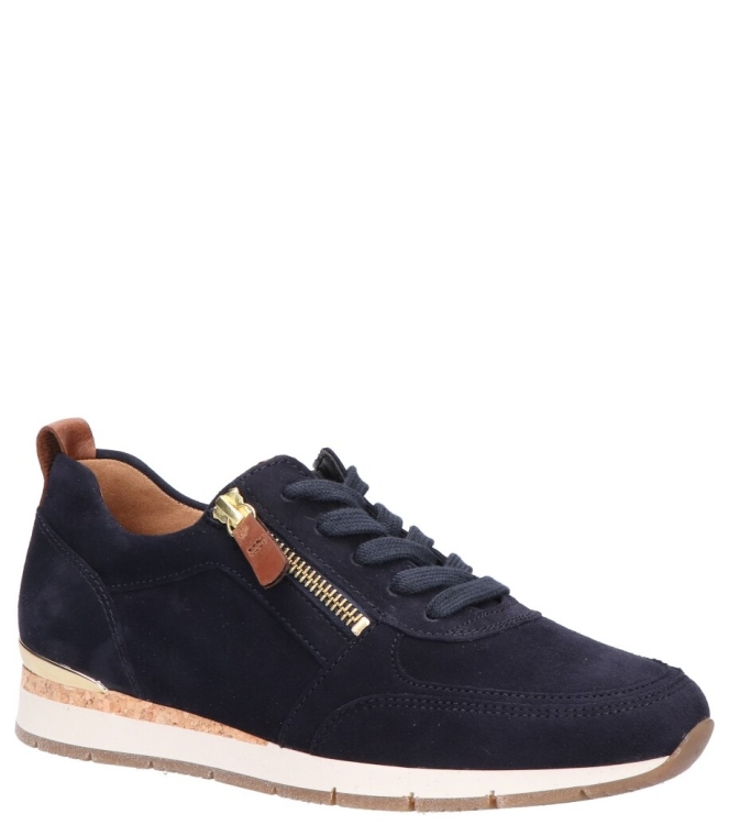 Gabor Gabor sneaker <span>83.411.16</span> 16 dk-blue/camel(gold Gabor sneaker <span>83.411.16</span> 83.411.16 blauw - www.bremmerschoenen.pro - Bremmer Schoenen