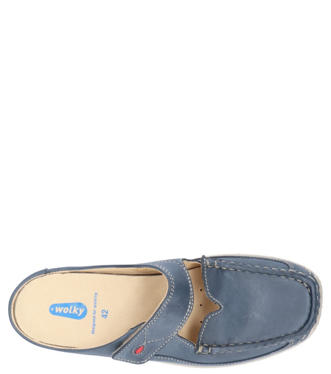 Wolky WOLKY <span>6227 Roll-slipper 387 blue summer Etna lea</span> WOLKY <span>6227 Roll-slipper 387 blue summer Etna lea</span> 6227 Roll-slipper 387 blue summer Etna lea blauw - www.bremmerschoenen.pro - Bremmer Schoenen