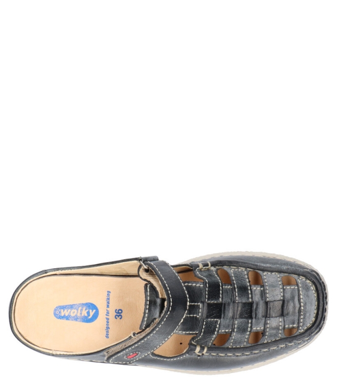 WOLKY <span>6237 Roll-summer 307 Black summer Arizona lea</span> 6237 Roll-summer 307 Black summer Arizona lea zwart - www.bremmerschoenen.pro - Bremmer Schoenen