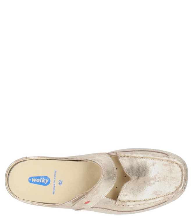Wolky WOLKY SLIPPER <span>6227 Roll-slipper 119 champagne Amalia nubuck</span> CHAMPAGNE WOLKY SLIPPER <span>6227 Roll-slipper 119 champagne Amalia nubuck</span> 6227 Roll-slipper 119 champagne Amalia nubuck brons - www.bremmerschoenen.pro - Bremmer Schoenen