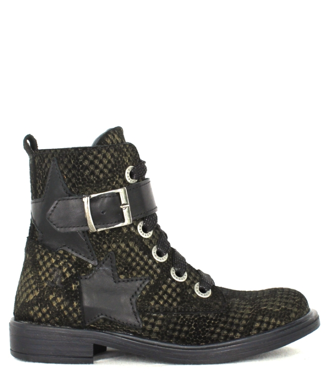 Jochie Jochie-Freaks veterboot <span>197565670</span> olive Jochie-Freaks veterboot <span>197565670</span> 197565670 groen - www.bremmerschoenen.pro - Bremmer Schoenen