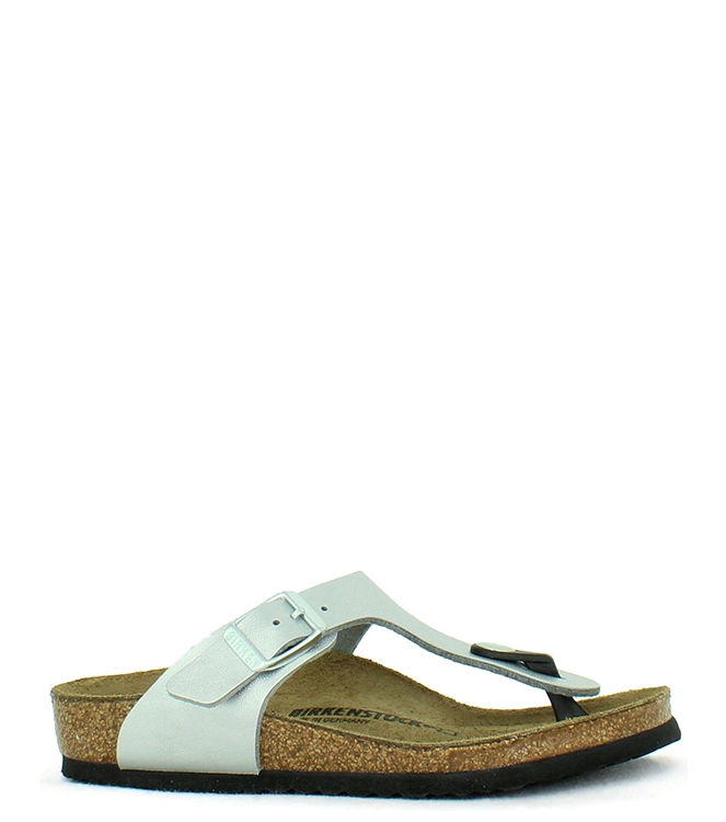 BIRKENSTOCK TEENSLIPPER <span>846153 GIZEH</span> 846153 GIZEH zilver - www.bremmerschoenen.pro - Bremmer Schoenen