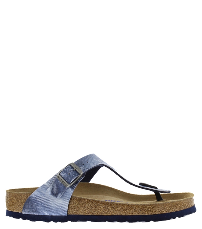 Birkenstock Slipper <span>1014891 Gizeh</span> 1014891 Gizeh blauw - www.bremmerschoenen.pro - Bremmer Schoenen