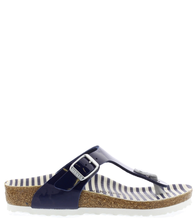 Birkenstock Birkenstock teenslipper <span>1015629 Gizeh</span> navy stripes Birkenstock teenslipper <span>1015629 Gizeh</span> 1015629 Gizeh blauw - www.bremmerschoenen.pro - Bremmer Schoenen