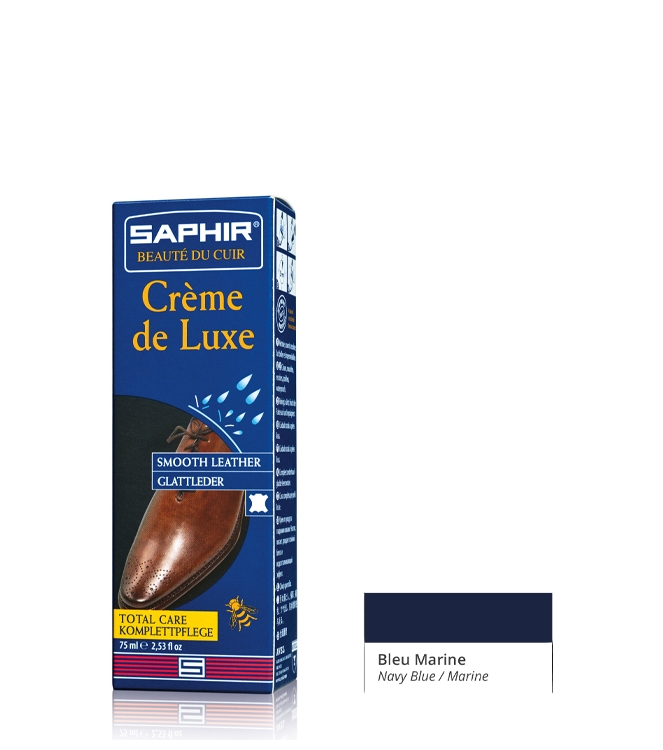 Onderhoudsmiddel Saphir luxe schoencreme <span>Creme de luxe 06</span> BLEU MARINE Saphir luxe schoencreme <span>Creme de luxe 06</span> Creme de luxe 06 blauw - www.bremmerschoenen.pro - Bremmer Schoenen