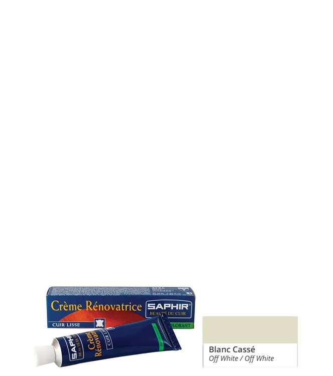 Onderhoudsmiddel Saphir dekkende schoencreme <span>CREME RENOVATRICE 63</span> OFF WHITE Saphir dekkende schoencreme <span>CREME RENOVATRICE 63</span> CREME RENOVATRICE 63 wit - www.bremmerschoenen.pro - Bremmer Schoenen