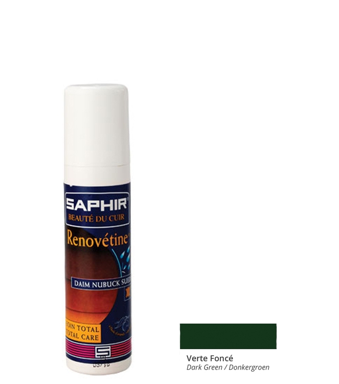 Onderhoudsmiddel Saphir onderhoudsspray <span>Renovetine 20</span> Groen Saphir onderhoudsspray <span>Renovetine 20</span> Renovetine 20 groen - www.bremmerschoenen.pro - Bremmer Schoenen