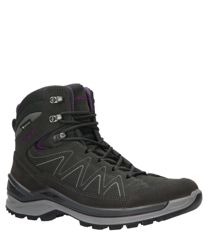 Lowa Lowa wandelschoen hoog <span>LM320721-9738 Toro evo GTX mid</span> anthracite-eggplant Lowa wandelschoen hoog <span>LM320721-9738 Toro evo GTX mid</span> LM320721-9738 Toro evo GTX mid grijs - www.bremmerschoenen.pro - Bremmer Schoenen